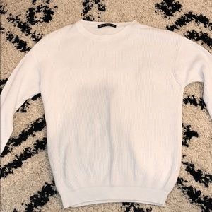 white brandy knit sweater
